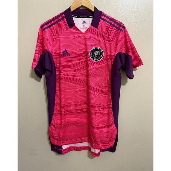 Adidas MLS Inter Miami CF Primeblue Goalkeeper Soccer Jersey Mens MED GR7748-270 - Picture 6 of 7